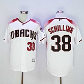 Diamondbacks 38 Curt Schilling White Flexbase Jersey Sguo,baseball caps,new era cap wholesale,wholesale hats